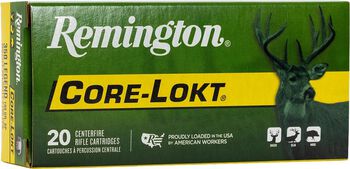 Core-Lokt, 350 Legend, 180 Grain, Jacketed Soft Point, 2100 fps